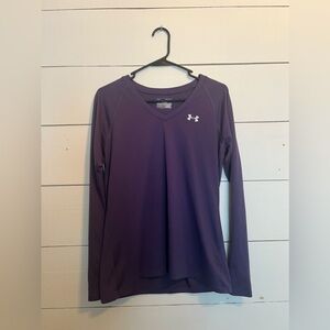 Under Armour Heat Gear V-Neck Long Sleeve Tee